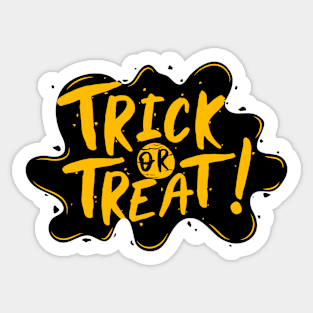 TRICK OR TREAT halloween Sticker